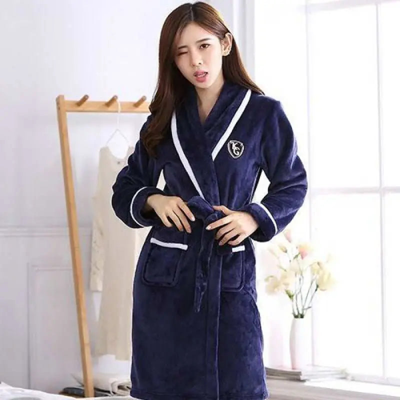 Flannel Thickened Long Section Bathrobe MenProduct information:Fabric name: flannelColor: men with wine red and white stripes, women with wine red and white stripes, men with green and white stripes, women wiDropshipmanAMIR BAGS INDIA PRIVATE LIMITEDnull