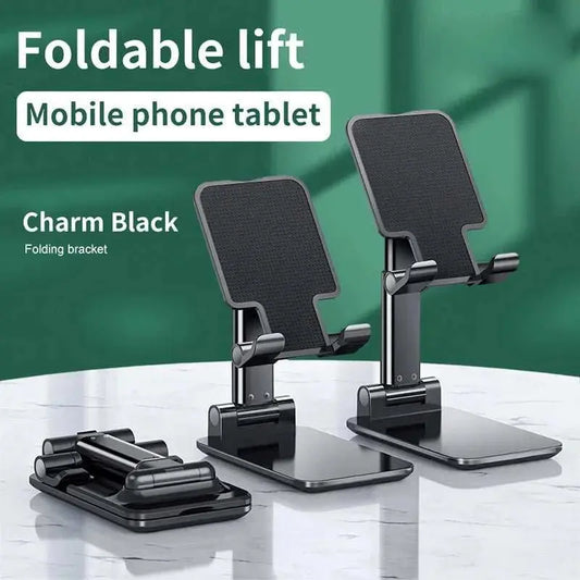 Foldable ABS Desktop Mobile Phone Stand For iPad iPhone 16 15 Smartphone Support Tablet Desk Cell Phone Portable Holder Bracket - AMIR BAGS INDIA PRIVATE LIMITED