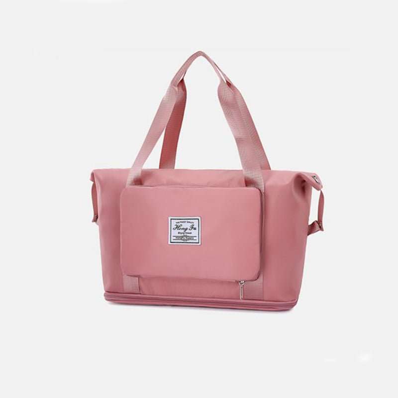 Foldable Storage Travel Bag Waterproof Large Capacity Gym Fitness Bag Weekender Overnight For Women - AMIR BAGS INDIA PRIVATE LIMITED