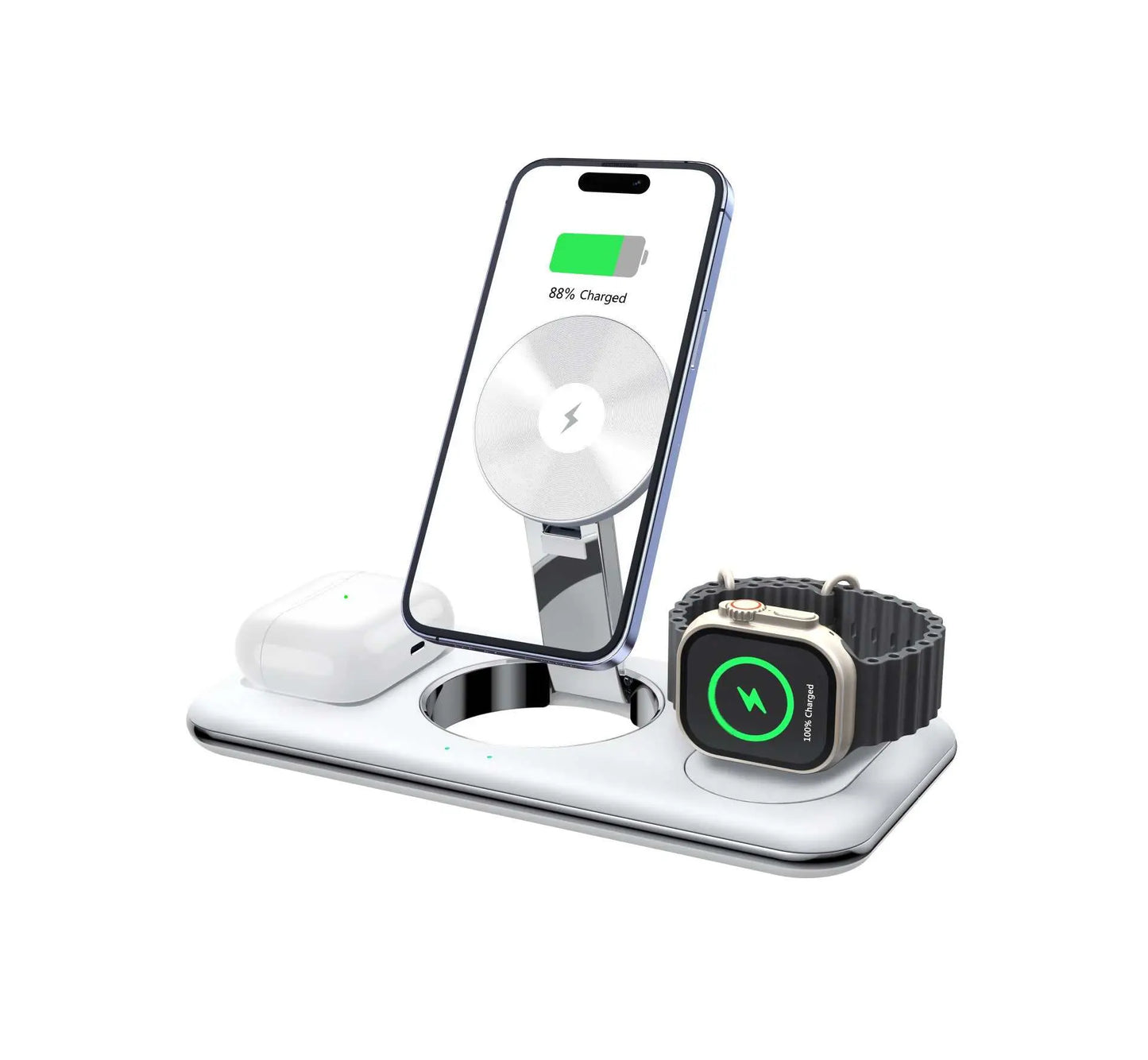 Folding Magnetic Wireless Charger Charger Desktop BracketProduct information:Color: white, black Material: Plastic Style: V18 Style: Universal Mobile phone output: 5W /10W/15W Headphone output: 5W Watch output: 3W SecurityDropshipmanAMIR BAGS INDIA PRIVATE LIMITEDnull