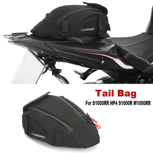 For BMW S1000RR S1000 M1000RR M1000R Motorcycle Tail Bag Black Motorbike Waterproof Tail Travel Rider Luggage Rear Back Seat Bag - AMIR BAGS INDIA PRIVATE LIMITED