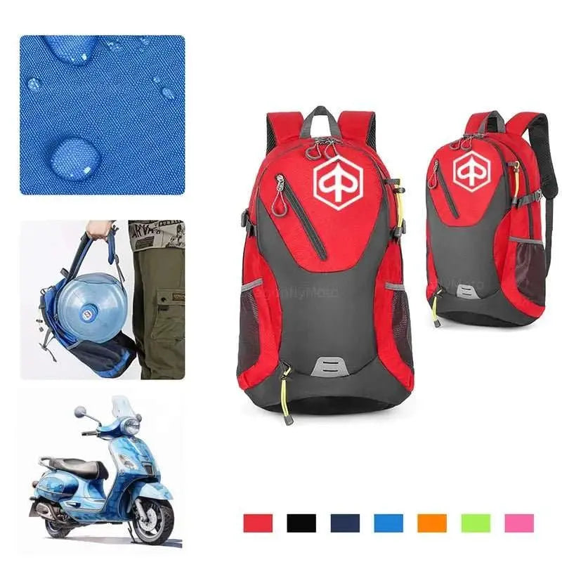 For PIAGGIO Liberty125 MP3 500 Medley Beverly 300 ZIP50 X7 X9 Motorbike Travel Backpack Riding Cycling Storage Luggage Bag Large - AMIR BAGS INDIA PRIVATE LIMITED