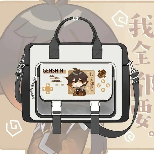 Game Genshin Impact Cosplay Xiao Wanderer Wanderer Tartaglia Zhongli Raiden Shogun Cartoon Bag Campus Student Handbag Backpack - AMIR BAGS INDIA PRIVATE LIMITED