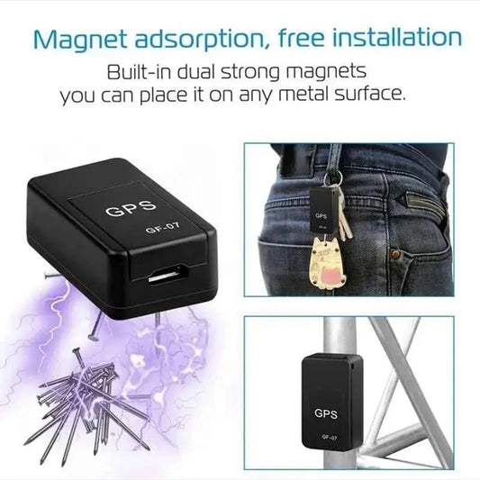GF07 Magnetic Mini Car Tracker GPS Real TimeTracking Locator Device Magnetic GPS TrackerReal - time Vehicle Locator Pet Tracker - AMIR BAGS INDIA PRIVATE LIMITED