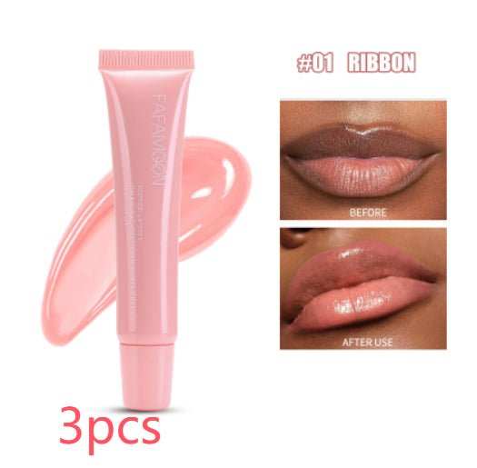 Glossy Lip Glaze Waterproof Long Lasting Lip Gloss Glossy Mirror Tea Red Liquid Lipstick Doodle Lip Korean Makeup - AMIR BAGS INDIA PRIVATE LIMITED