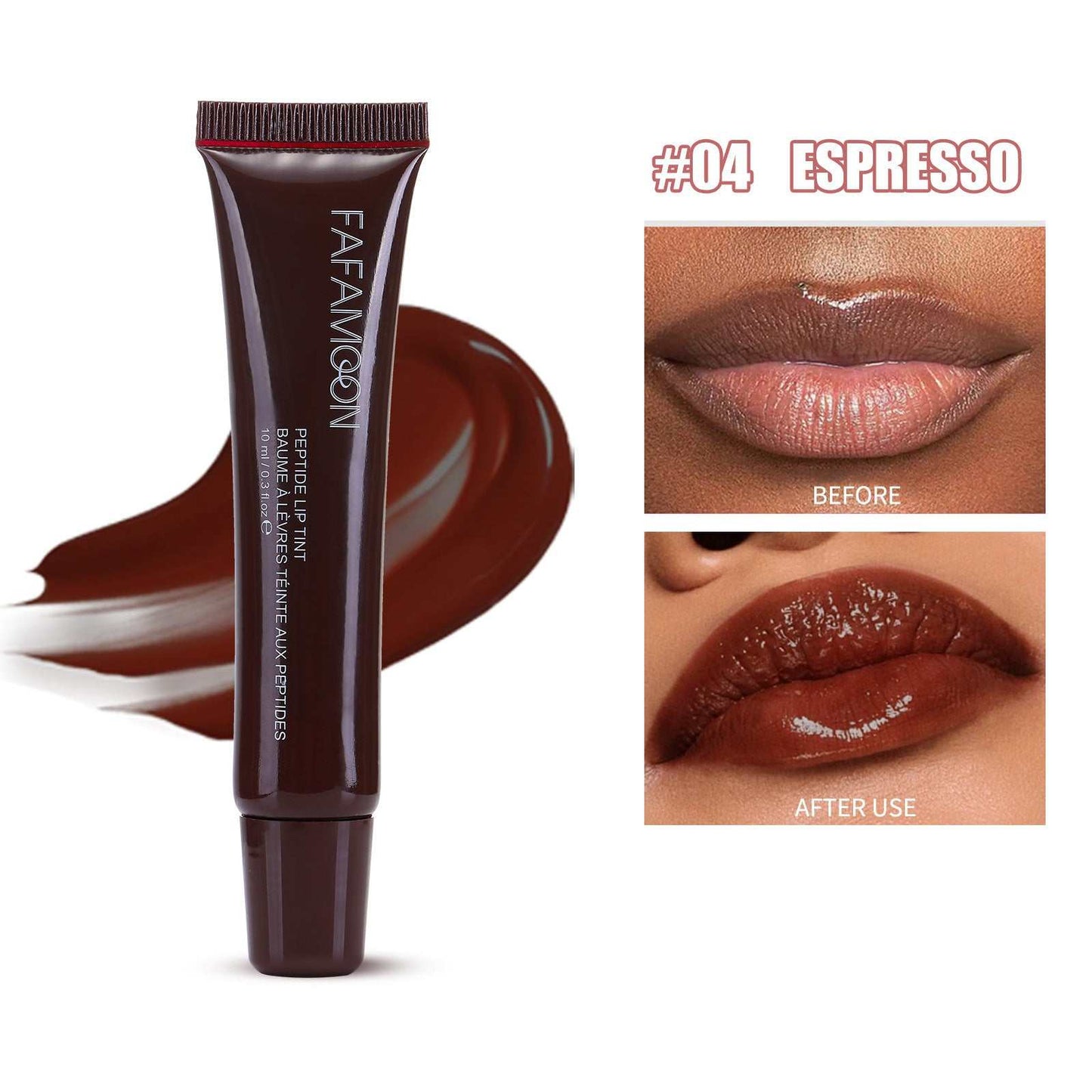 Glossy Lip Glaze Waterproof Long Lasting Lip Gloss Glossy Mirror Tea Red Liquid Lipstick Doodle Lip Korean Makeup - AMIR BAGS INDIA PRIVATE LIMITED