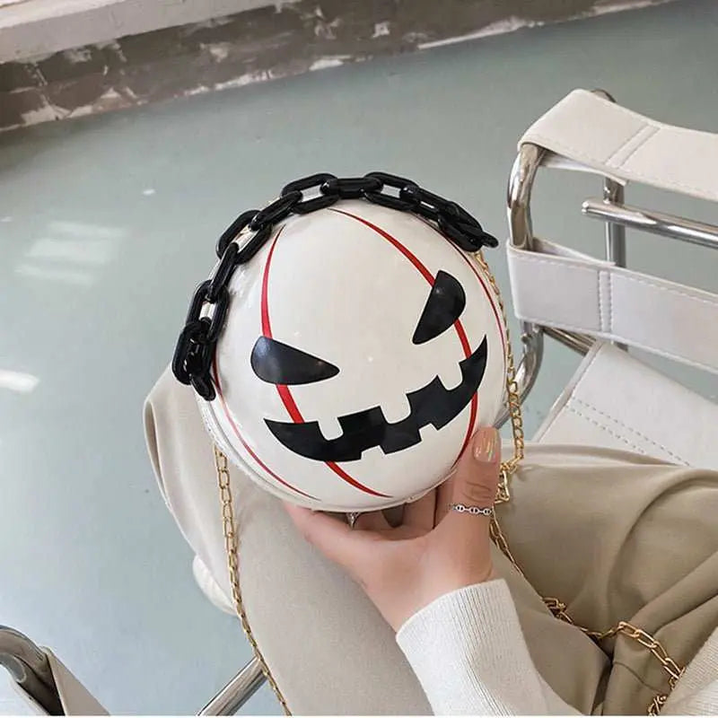 Halloween Cartoon Pumpkin Ball Handbags With Chain Personality CreativProduct information:Function: Waterproof, Antibacterial, Anti theftApplicable gender: Children/both male and femaleColor: White, OrangeSize: 16*16*16cmPacking list:SDropshipmanAMIR BAGS INDIA PRIVATE LIMITEDnull
