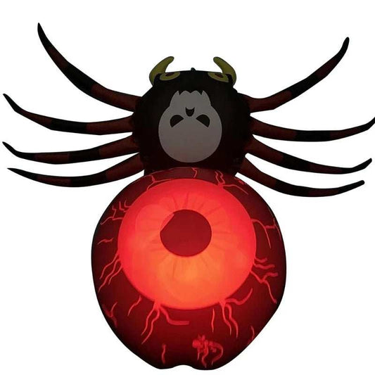 Halloween Decorations PVC Inflatable Spider LED Glow in the Dark Spider Balloon Halloween Party Supplies Yard Scary Ornaments - AMIR BAGS INDIA PRIVATE LIMITED