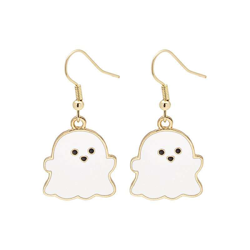 Halloween Earrings Cute Pumpkin Spooky Oil Drip Alloy Earrings Jewelry - AMIR BAGS INDIA PRIVATE LIMITED