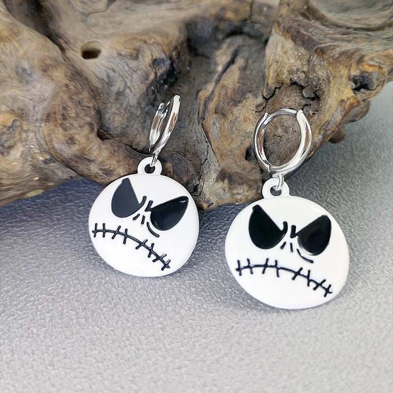 Halloween Funny Earrings Female Personality Ghost Pumpkin Bat Cartoon Jewelry - AMIR BAGS INDIA PRIVATE LIMITED
