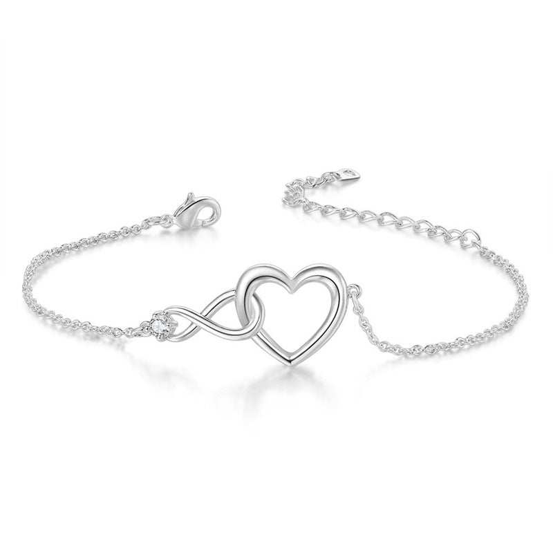 Heart - shape Bracelet Fashion Jewelry Versatile Love Bracelet Gift For Girlfriend Valentine's Day - AMIR BAGS INDIA PRIVATE LIMITED
