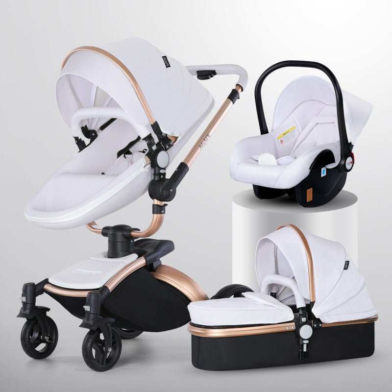 High Landscape Baby Stroller 360 - degree Rotation 3 - in - 1 Basket Foldable - AMIR BAGS INDIA PRIVATE LIMITED