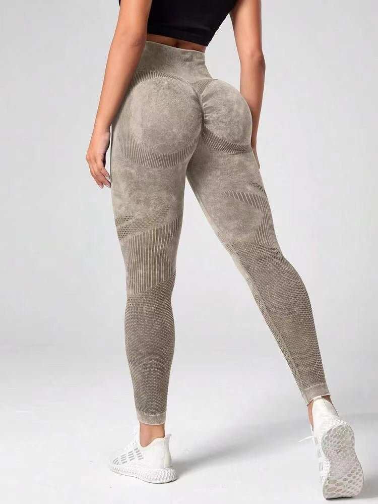 Hollow Design Seamless Leggings High Waist Hip Lifting Running Sports Fitness Yoga Pants Fashion Womens Clothing - AMIR BAGS INDIA PRIVATE LIMITED