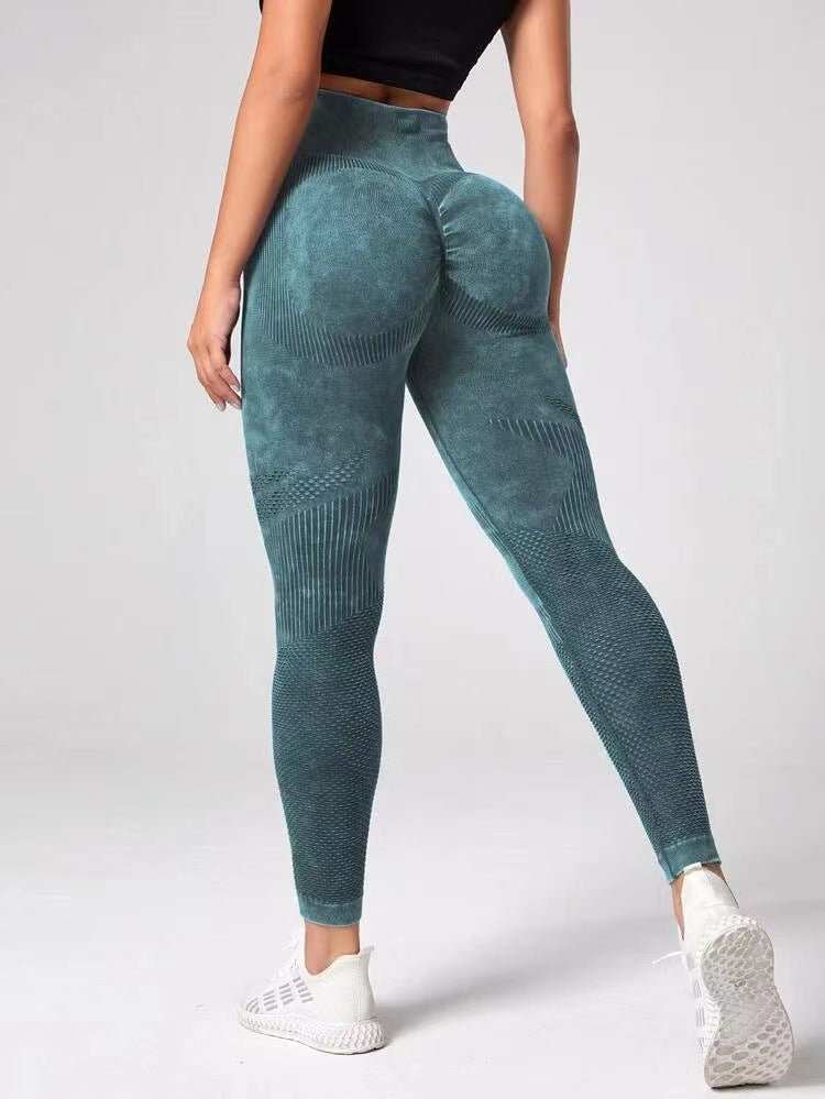 Hollow Design Seamless Leggings High Waist Hip Lifting Running Sports Fitness Yoga Pants Fashion Womens Clothing - AMIR BAGS INDIA PRIVATE LIMITED