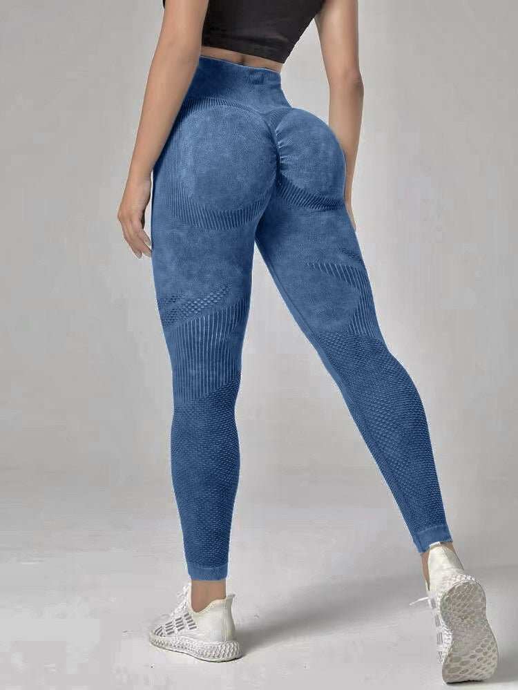 Hollow Design Seamless Leggings High Waist Hip Lifting Running Sports Fitness Yoga Pants Fashion Womens Clothing - AMIR BAGS INDIA PRIVATE LIMITED