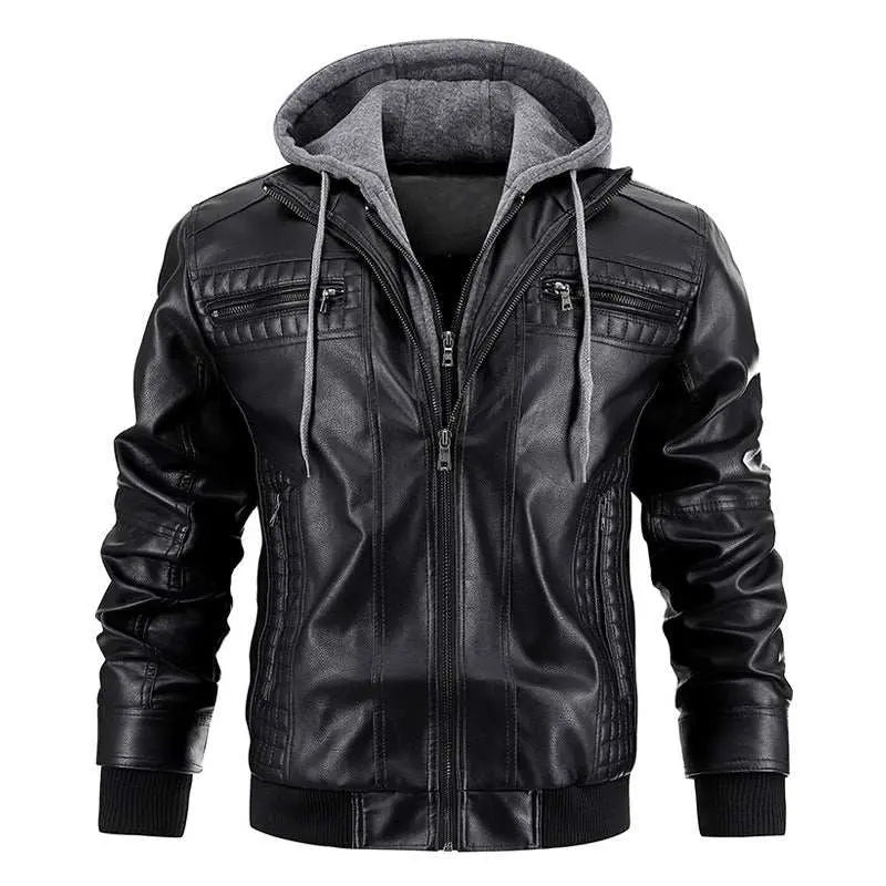 Hooded Jacket With Zipper Pockets Fashion Warm Pu Leather Coat Mens ClOverview:Unique design, stylish and beautiful.Good material, comfortable wear.A variety of colors, any choice.Product information:Pocket Style: zipper and pocketColoDropshipmanAMIR BAGS INDIA PRIVATE LIMITEDnull
