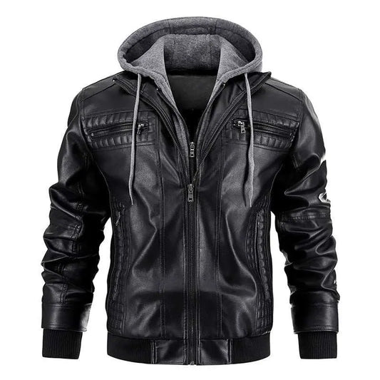 Hooded Jacket With Zipper Pockets Fashion Warm Pu Leather Coat Mens ClOverview:Unique design, stylish and beautiful.Good material, comfortable wear.A variety of colors, any choice.Product information:Pocket Style: zipper and pocketColoDropshipmanAMIR BAGS INDIA PRIVATE LIMITEDnull