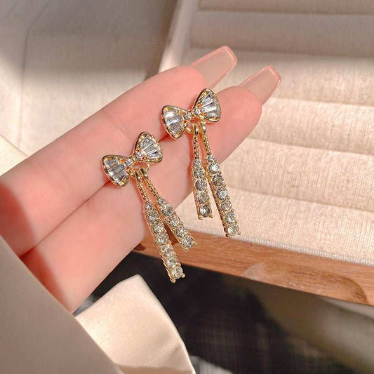 INS Butterfly Earrings With Rhinestones Fashion Temperament Jewelry - AMIR BAGS INDIA PRIVATE LIMITED