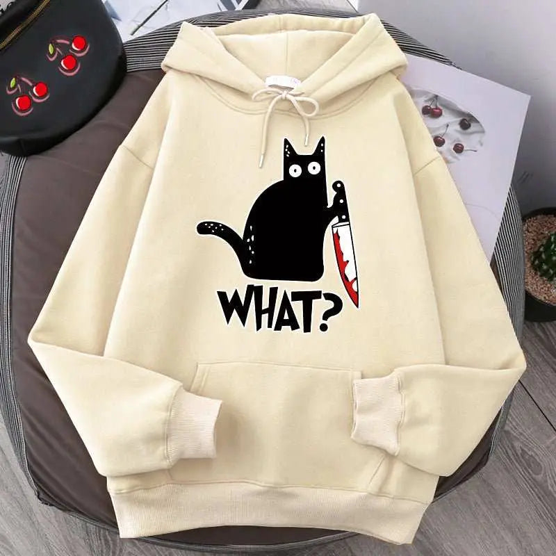 Killer Black Cat Surprised Hoodies MaleProduct information:Pattern: pattern Pocket Style: side seam sidekick Color: khaki, yellow, red, purple, gray, black, blue, navy blue No padding: no padding SuitableDropshipmanAMIR BAGS INDIA PRIVATE LIMITEDnull