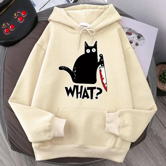 Killer Black Cat Surprised Hoodies MaleProduct information:Pattern: pattern Pocket Style: side seam sidekick Color: khaki, yellow, red, purple, gray, black, blue, navy blue No padding: no padding SuitableDropshipmanAMIR BAGS INDIA PRIVATE LIMITEDnull