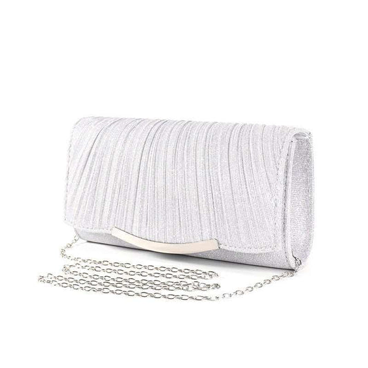 Ladies Dinner Bag Solid Color Flap Chain Crossbody Bag - AMIR BAGS INDIA PRIVATE LIMITED