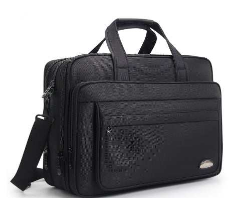 Large Capacity Briefcase Men's Business Canvas Portable - AMIR BAGS INDIA PRIVATE LIMITED