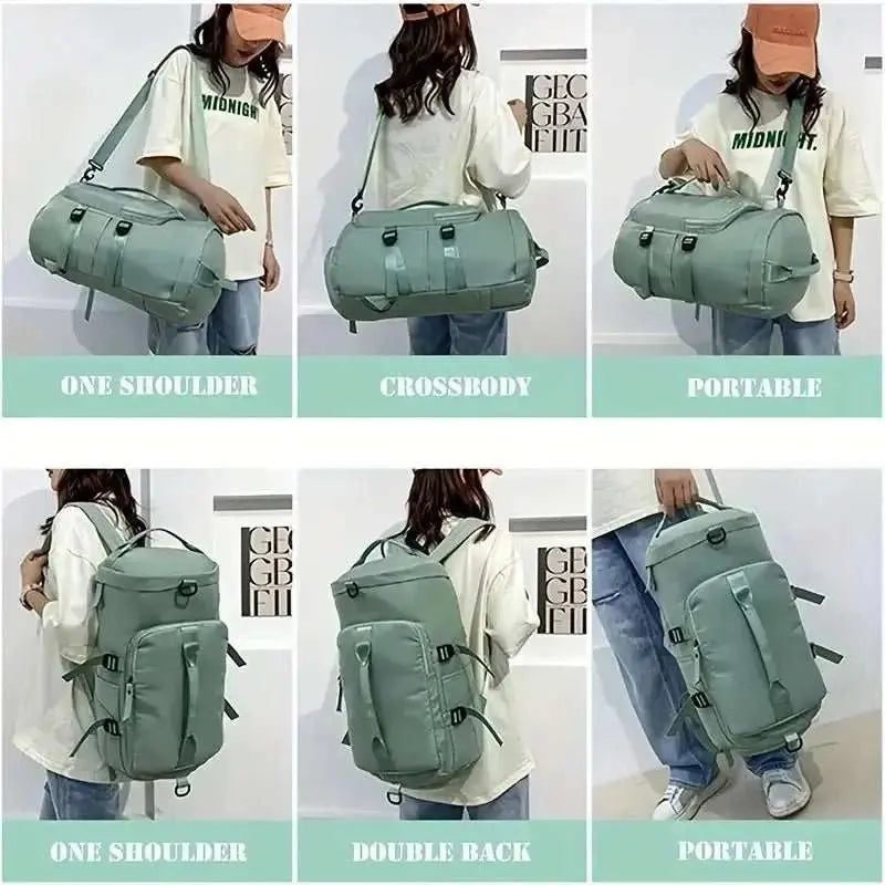 Large Capacity Storage Bag Travel Bag Tote Carry On Duffel Luggage Waterproof Backpack Handbag Oxford Shoulder Women - AMIR BAGS INDIA PRIVATE LIMITED