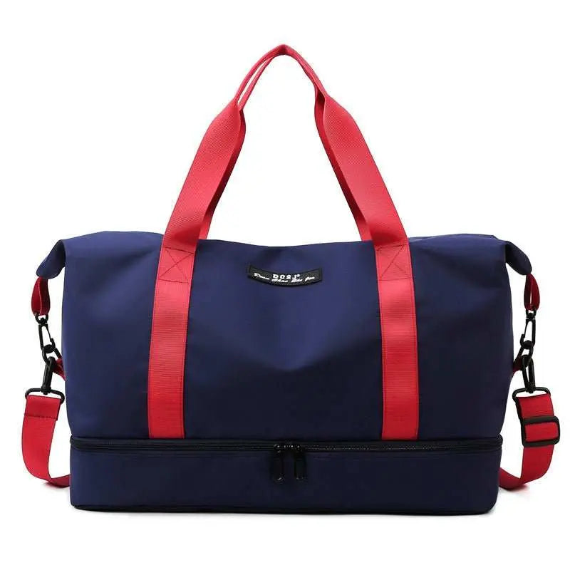 Large Capacity Travel Duffle Bag With Shoes Compartment Portable Sports Gym Fitness Waterfproof Shoulder Bag Weekender Overnight Handbag Women - AMIR BAGS INDIA PRIVATE LIMITED