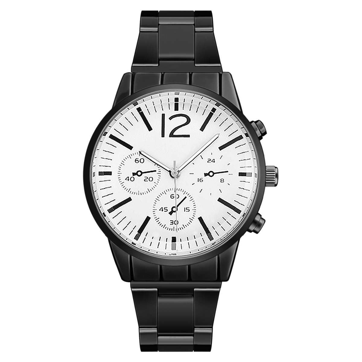 Large Dial Men's Steel Belt Watch - AMIR BAGS INDIA PRIVATE LIMITED