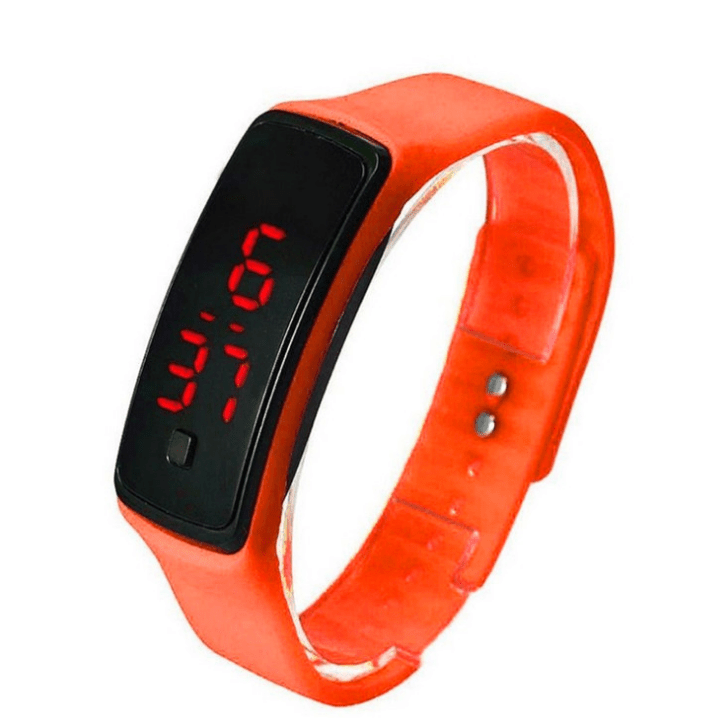 LED Bracelet Watch Thin Girl Men Sports Silicone Digital LED Wristwatches Women Watch Female Clock - AMIR BAGS INDIA PRIVATE LIMITED