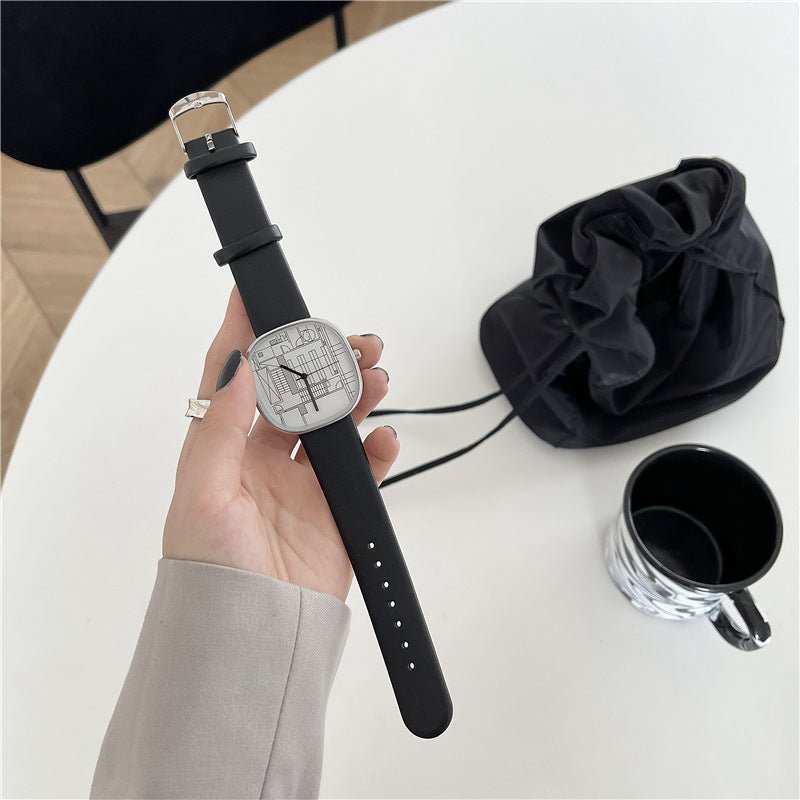 Leisure Milk Sugar Square Women's Watch - AMIR BAGS INDIA PRIVATE LIMITED