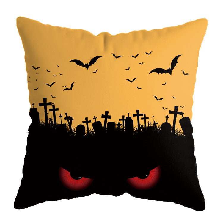 Linen Skull Halloween Pillow Cover - AMIR BAGS INDIA PRIVATE LIMITED