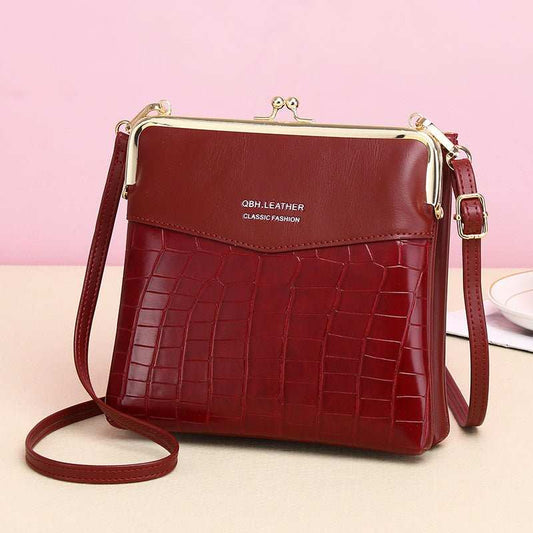 Lock Shoulder Bags Women Alligator Pattern Crossbody Phone Bag - AMIR BAGS INDIA PRIVATE LIMITED