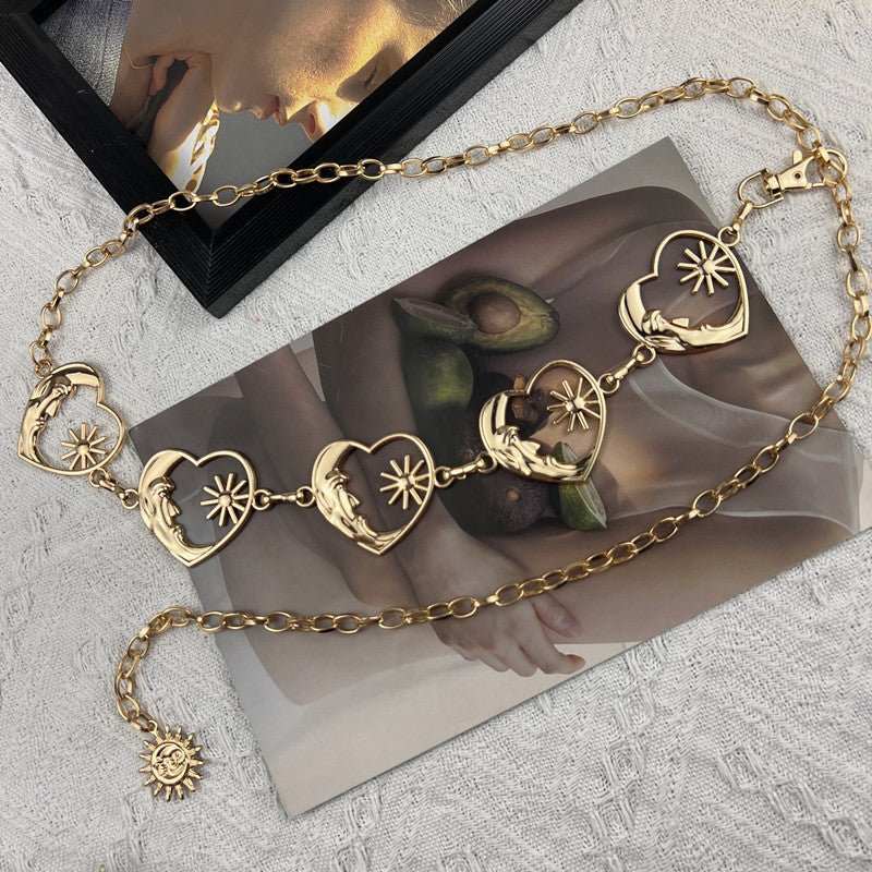 Love Metal Waist Chain Accessories For Women - AMIR BAGS INDIA PRIVATE LIMITED