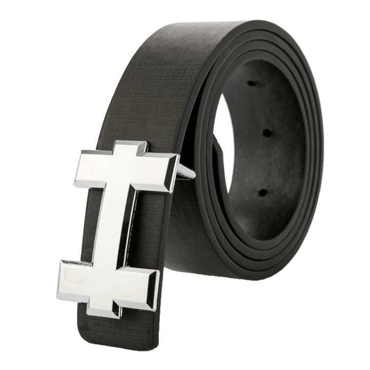 Luxury Designer H Brand Designer Belts Men High Quality Male PU Leather Women Belt Buckle Strap for Jeans Black size 110cm - AMIR BAGS INDIA PRIVATE LIMITED