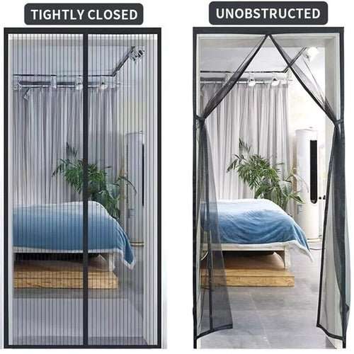 Magnetic Screen Door Mesh Curtain Durable Heavy Duty Mosquito Net Bug - AMIR BAGS INDIA PRIVATE LIMITED