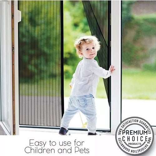 Magnetic Screen Door Mesh Curtain Durable Heavy Duty Mosquito Net Bug - AMIR BAGS INDIA PRIVATE LIMITED