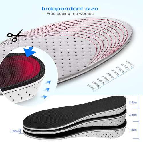 Men Women Invisible Height Increase Insoles Heel Lift Taller Shoe - AMIR BAGS INDIA PRIVATE LIMITED