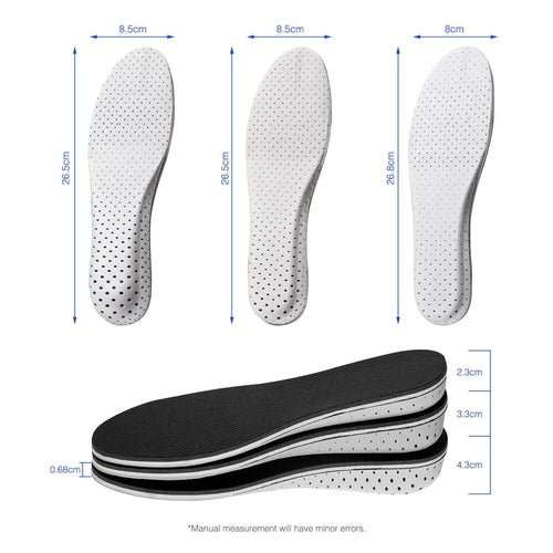 Men Women Invisible Height Increase Insoles Heel Lift Taller Shoe - AMIR BAGS INDIA PRIVATE LIMITED