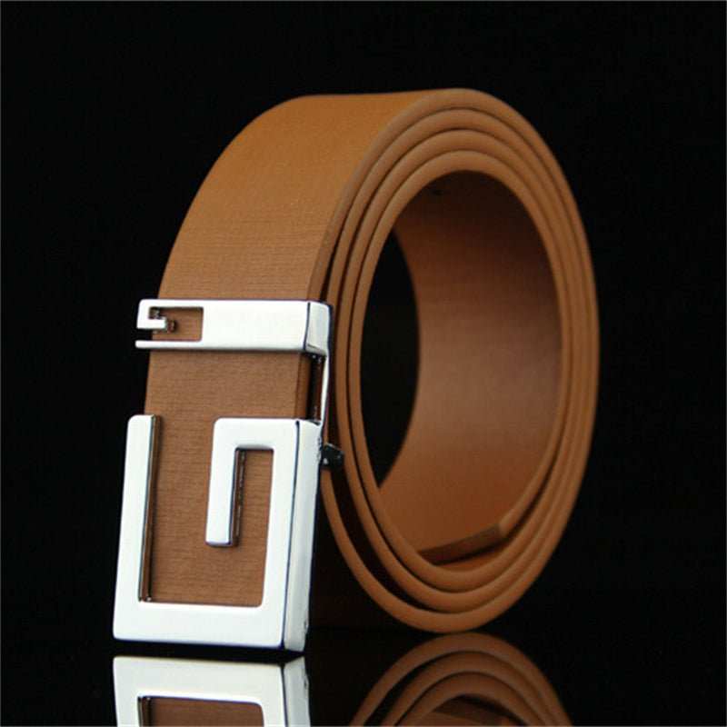 Men's And Women's Fashionable And Simple Smooth Buckle Belts - AMIR BAGS INDIA PRIVATE LIMITED