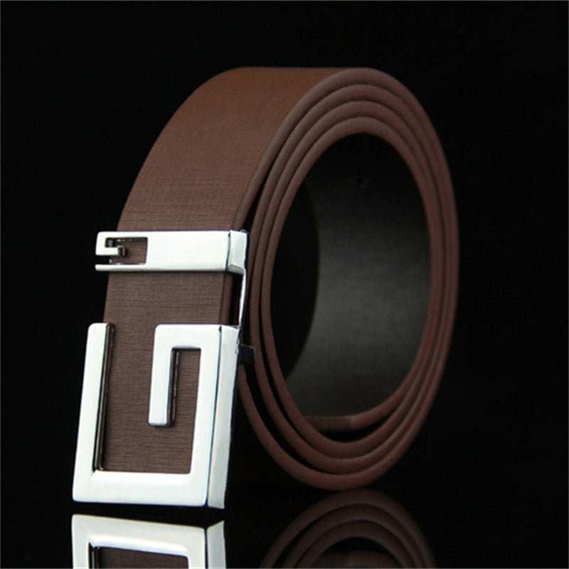Men's And Women's Fashionable And Simple Smooth Buckle Belts - AMIR BAGS INDIA PRIVATE LIMITED