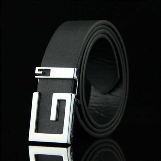 Men's And Women's Fashionable And Simple Smooth Buckle Belts - AMIR BAGS INDIA PRIVATE LIMITED