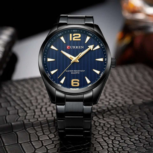 Men's Business Quartz Steel Belt Watch - AMIR BAGS INDIA PRIVATE LIMITED