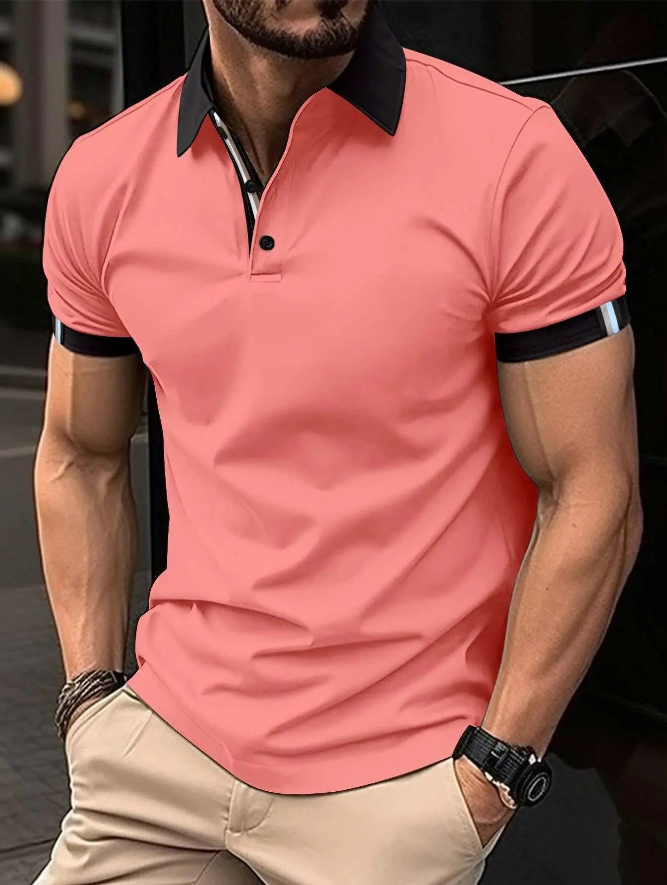 Men's Casual Button Solid Color Short SleevesProduct information:Pattern: Plaid Color: white, royal blue, pink, black, gray, blue, dark blue, brown Size: S,M,L,XL,XXL,XXXL Style: slim fit Main fabric compositioDropshipmanAMIR BAGS INDIA PRIVATE LIMITEDnull