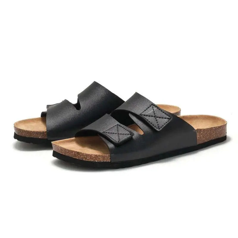 Men's Cork Slippers Slippers Velcro - AMIR BAGS INDIA PRIVATE LIMITED