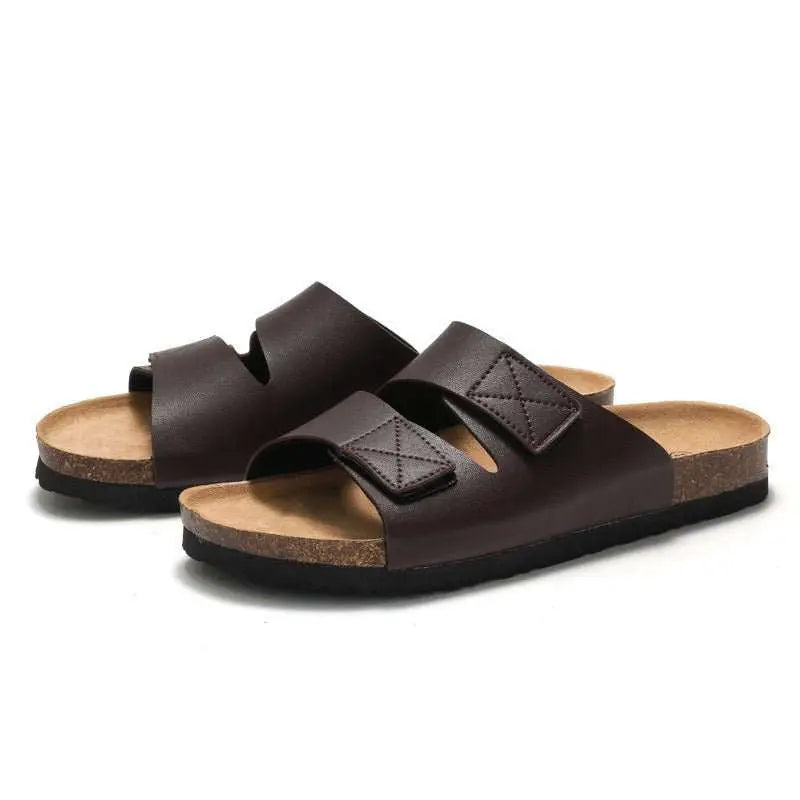 Men's Cork Slippers Slippers Velcro - AMIR BAGS INDIA PRIVATE LIMITED
