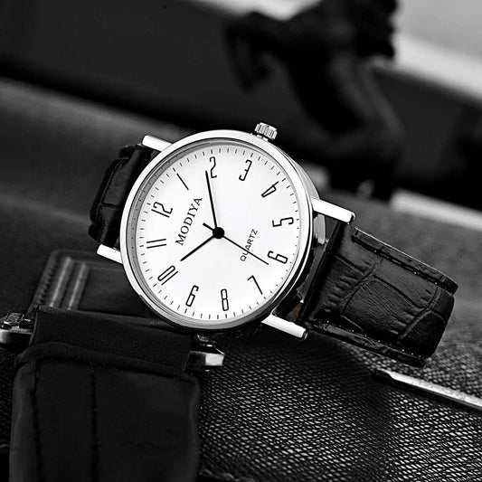 Men's Fashion Simple Belt Quartz Watch - AMIR BAGS INDIA PRIVATE LIMITED