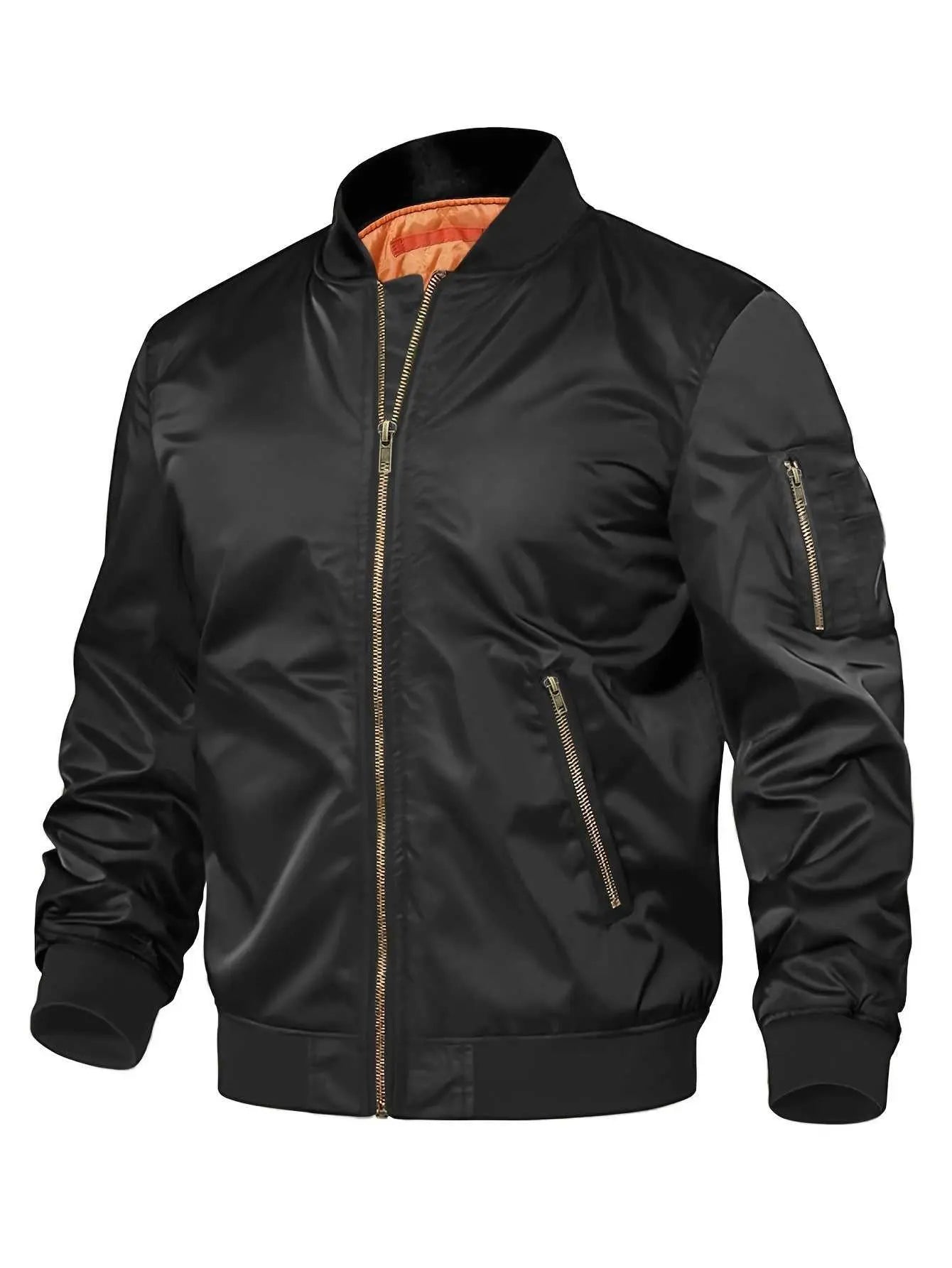 Mens Jacket New Spring Autumn Male Baseball Jackets Pilot Men Outwear Overview:Unique design, stylish and beautiful.Good material, comfortable wear.A variety of colors, any choice.Product Information:Color: black, gray, khaki, Army GreDropshipmanAMIR BAGS INDIA PRIVATE LIMITEDnull