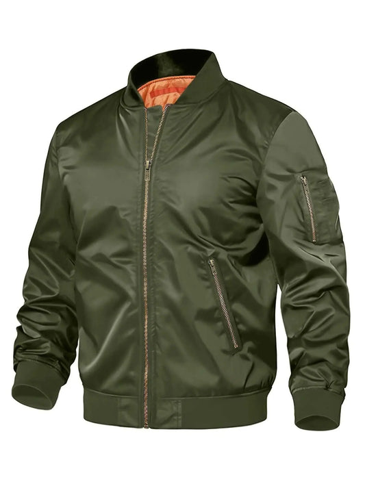 Mens Jacket New Spring Autumn Male Baseball Jackets Pilot Men Outwear Overview:Unique design, stylish and beautiful.Good material, comfortable wear.A variety of colors, any choice.Product Information:Color: black, gray, khaki, Army GreDropshipmanAMIR BAGS INDIA PRIVATE LIMITEDnull
