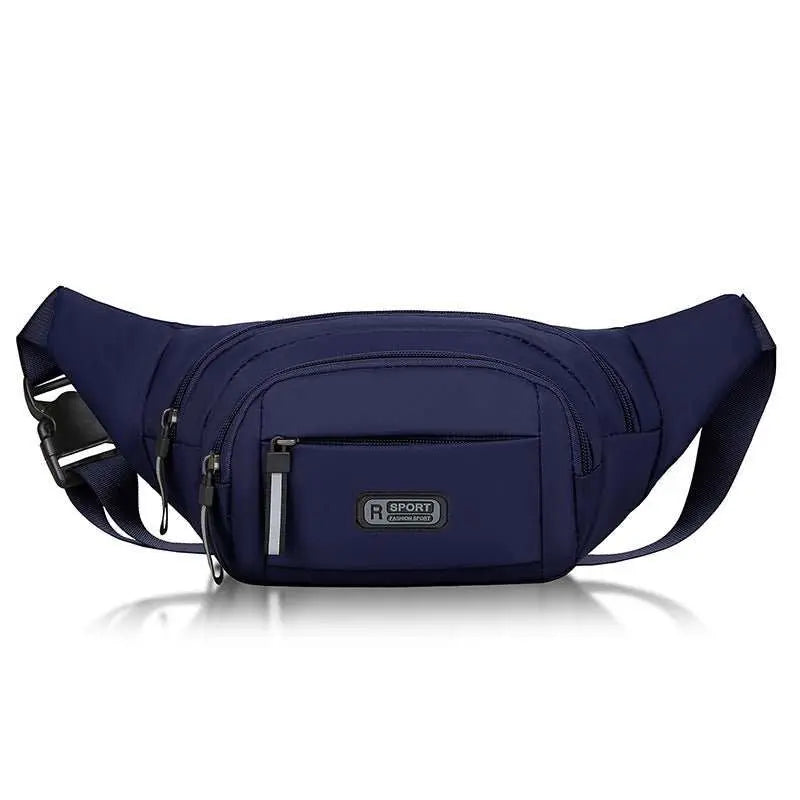Men's Multifunctional Waist Bag Wear-resistant Waterproof Crossbody BaProduct information:SIZE: Height 14 * width 40 * thickness 6CM Lining texture: Polyester Color: green, blue, black, gray Applicable Gender: Male Material: Nylon
 
 PDropshipmanAMIR BAGS INDIA PRIVATE LIMITEDnull